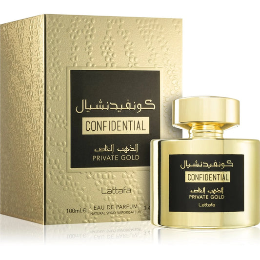 Confidential Private Gold Lattafa 100ml